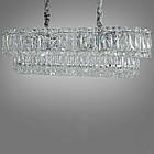 Сучасна кришталева люстра на 10 ламп Е14 колір каркасу хром D-421-800x300CH, фото 3