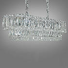 Сучасна кришталева люстра на 10 ламп Е14 колір каркасу хром D-421-800x300CH, фото 4