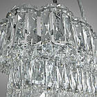 Сучасна кришталева люстра на 10 ламп Е14 колір каркасу хром D-421-800x300CH, фото 5