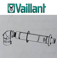 Комплект для горизонтального прохода через стену Vaillant 1000 мм с точкой отбора, 60/100 мм (турбо)
