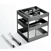 Карго Muller ширина модуля 400мм нижнє кріплення з доводчиком графіт (714580)