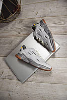 Стильные весенние серые мужские кроссовки Adidas Ozweego Celox Gray, удобные кроссы адидас озвиго из экокожи