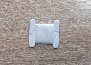 Нитка для бісеру Spark beads Україна назва TYTAN 100, 30 м, колір Білий