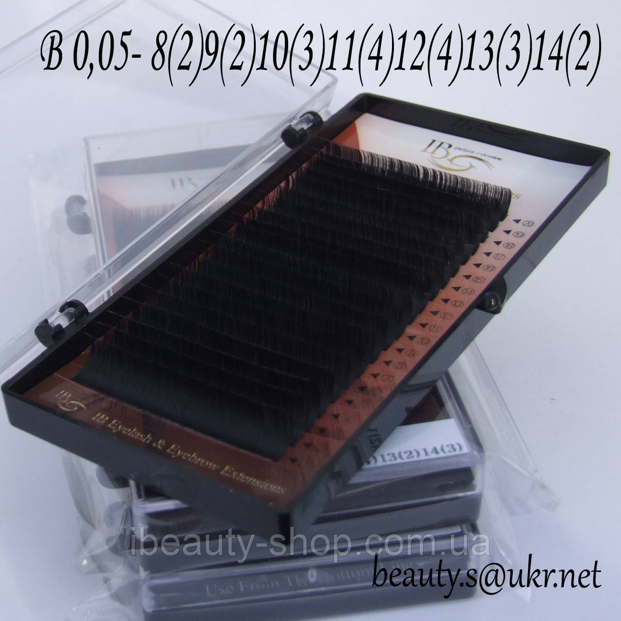 Вії I-Beauty mix B 0,05 8-14 мм