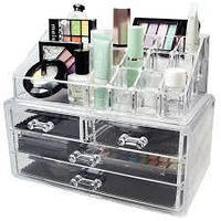 Органайзер для косметики и мелочей Акриловый Cosmetic Storage Box Бокс для косметики прозрачный