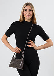 Сумка жіноча чорна зі срібними стразами Oliaver сумка