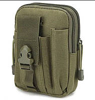 Тактическая сумка на пояс органайзер Military 18х13х3 см Олива NX, код: 8168818