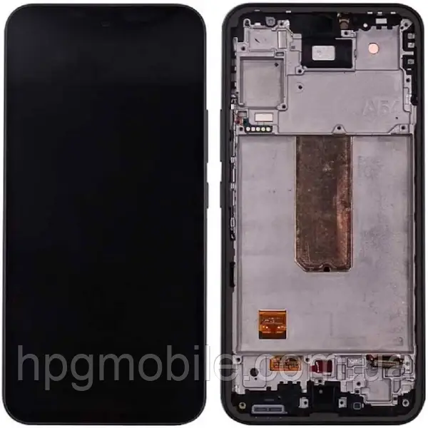 Дисплей Samsung M546/M54 5G 2023 (GH82-31340A) модуль (екран і сенсор) з рамкою, сервісний оригінал, Чорний, фото 1