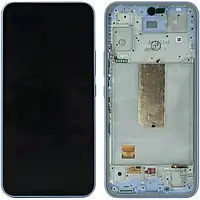 Дисплей для Samsung SM A546/A54 2023 OLED модуль (экран и сенсор) с рамкой (ориг. размер матрицы) Фиолетовый