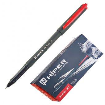 Ручка гелева Hiper Black Jet GEL 1.0mm, червона, ціна за 10шт HG-155КРАСН