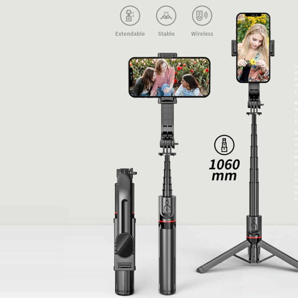 Monopod Tripod | 1.06m | Button Bluetooth |  L12, фото 1