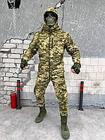 Тактическая теплая зимняя военная форма костюм Charter ( Куртка + Штаны ), Цвет: Пиксель ВСУ, Размер: XXXL