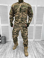 Тактическая военная форма комплект Уставной ГОСТ ( Китель + Штаны ), Цвет: Пиксель ВСУ, Размер: L
