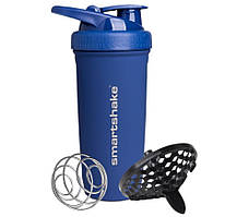 Шейкер спортивний SmartShake металевий Reforce Stainless Steel 30oz/900ml Navy Blue