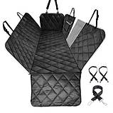 Автомобільний чохол килимок для перевезення собак, з сітчатим вікном, фото 2