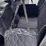 Автомобільний чохол килимок для перевезення собак, з сітчатим вікном, фото 3