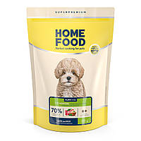 Сухой корм HOME FOOD для щенков мелких пород Ягненок и рис For puppies 1-12 months, 700 г