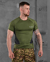 Компрессионная тактическая футболка 5.11 олива ВТ1154
