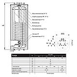 Водонагрівач комбінований Thermo Alliance Vulcan підлоговий 140 л. тобто 1,2 кв.м верхнє під'єднання,, фото 2
