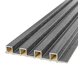 Рейка декоративна WPC стінова 3000х160х23мм Вугілля SW-00001534