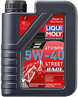 Cинтетическое моторное масло для 4-тактных мотоциклов - Liqui Moly Motorbike 4T Synth 5W-40 Street Race,