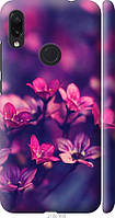 Чехол 3D пластиковый матовый EndorPhone Xiaomi Redmi Note 7 Пурпурные цветы (2719m-1639-26985 VK, код: 7925829