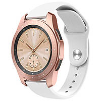 Ремешок BeWatch силиконовый для Samsung Galaxy Watch 42 мм Белый (1010302.2) NX, код: 382892
