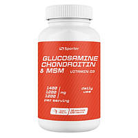 Хондропротектор (для спорта) Sporter Glucosamine Chondroitin + MSM + D3 120 Tabs IN, код: 7902234