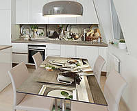 Наклейка 3Д виниловая на стол Zatarga «Деревенский натюрморт» 600х1200 мм для домов, квартир, NL, код: 6510288