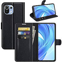 Чехол-книжка Litchie Wallet Xiaomi Mi 11 Lite Black AG, код: 8111145