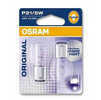 Автолампа ук. OSRAM 7537-02B P21 5W 24V BAY15d 10X2 Blister AG, код: 6720719