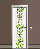 Наклейка на дверь Zatarga «Порыв ветра» 650х2000 мм виниловая 3Д наклейка декор самоклеящаяся SC, код: 6512020