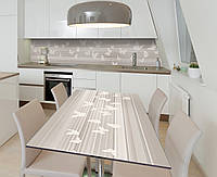 Наклейка 3Д виниловая на стол Zatarga «Хоровод бабочек» 600х1200 мм для домов, квартир, столо SC, код: 6512206