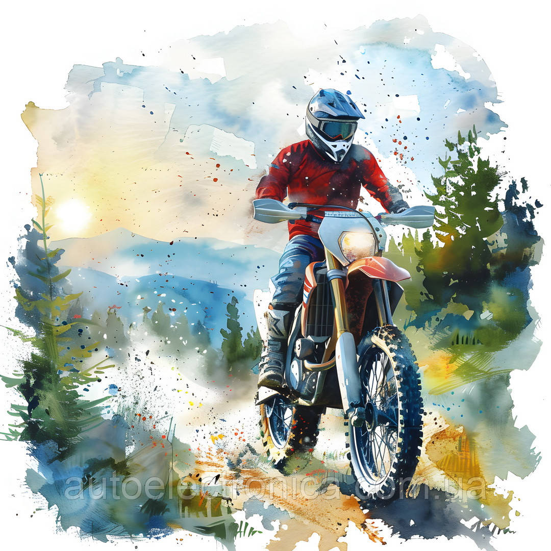 Картина на холсте "Motocross" | MC.1.2