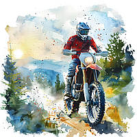 Картина на холсте "Motocross"