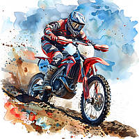 Картина на холсте "Motocross"