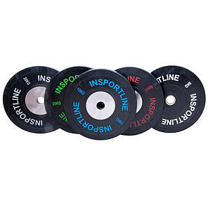 Диск гумовий inSPORTline Bumper Plate 20кг, фото 4