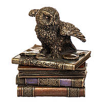Шкатулка Veronese Сова на книгах 12х10х см 75511 бронзовое покрытие GoodStore