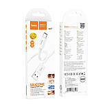 Кабель USB Hoco X87 Magic silicone Micro Колір Червоний, фото 4