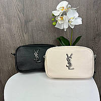 Мини сумочка клатч Кожаная женская YSL, маленькая сумка из натуральной кожи классическая Shoper Міні сумочка