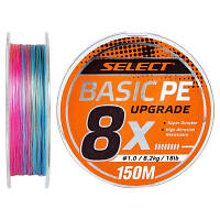 Шнур Select Basic PE 8x 150m Multi Color 0.8/0.12mm 14lb/6kg (1870.31.43) p