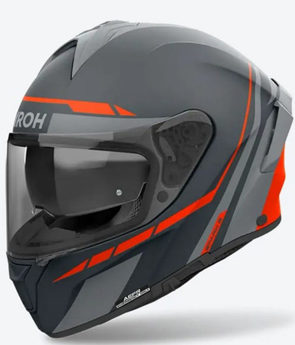Мотошолом Airoh Spark 2 Spinner black orange matte, фото 1