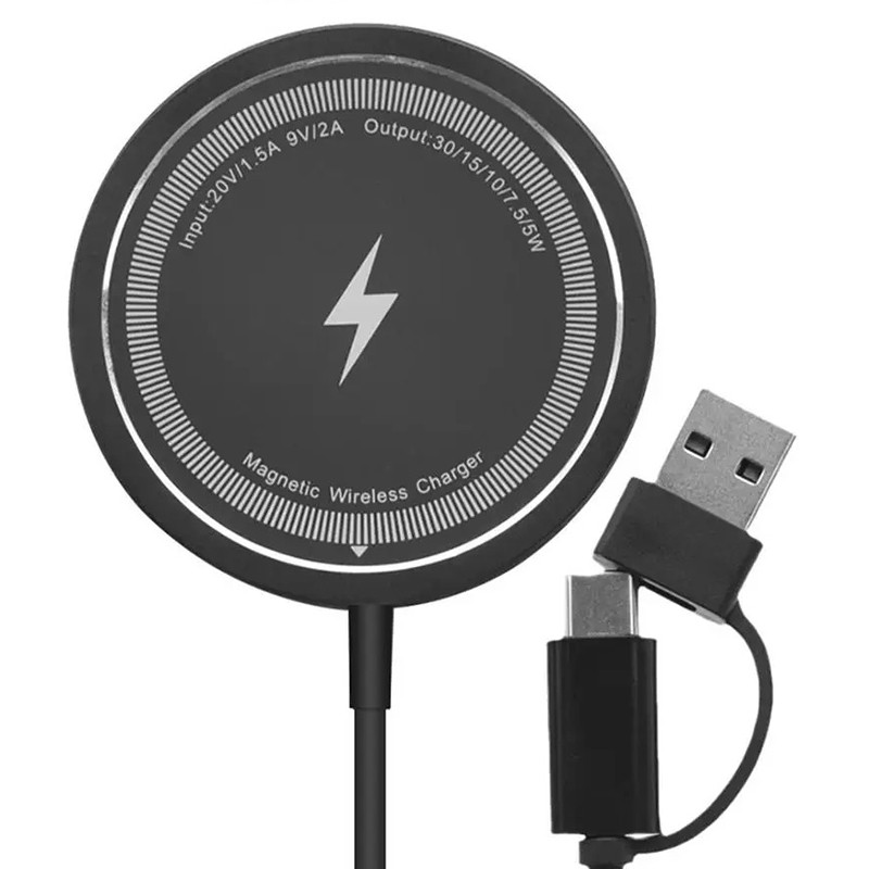 Бездротовий зарядний пристрій Wireless Charger Fast Charging 15W