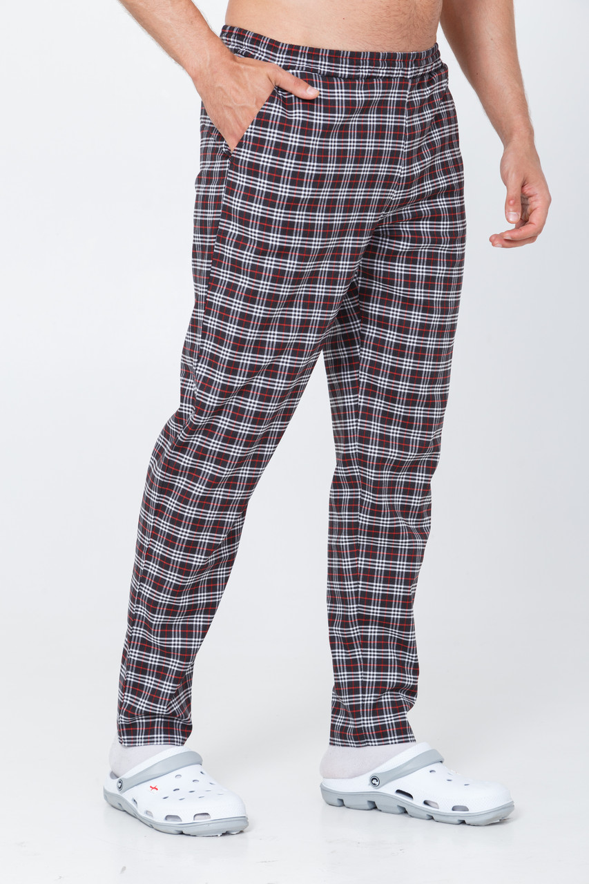 Кухарські штани Чоловічі Клітинка  зі 100% бавовни — легка та зручна уніформа для кухні та ресторану
