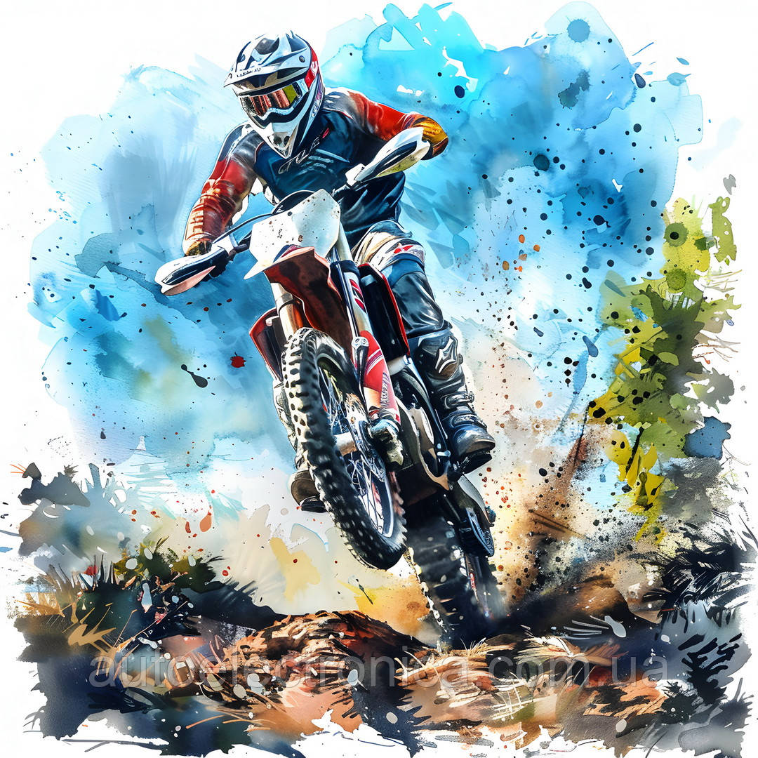Картина на холсте "Motocross"