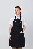 Фартух універсальний для кухаря, офіціанта та бариста Міцний фартух із нагрудником "Під Куполом" 2