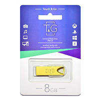 Флеш-накопитель USB 8GB TG 117 Metal Series Gold (TG117GD-8G) EM, код: 1901270