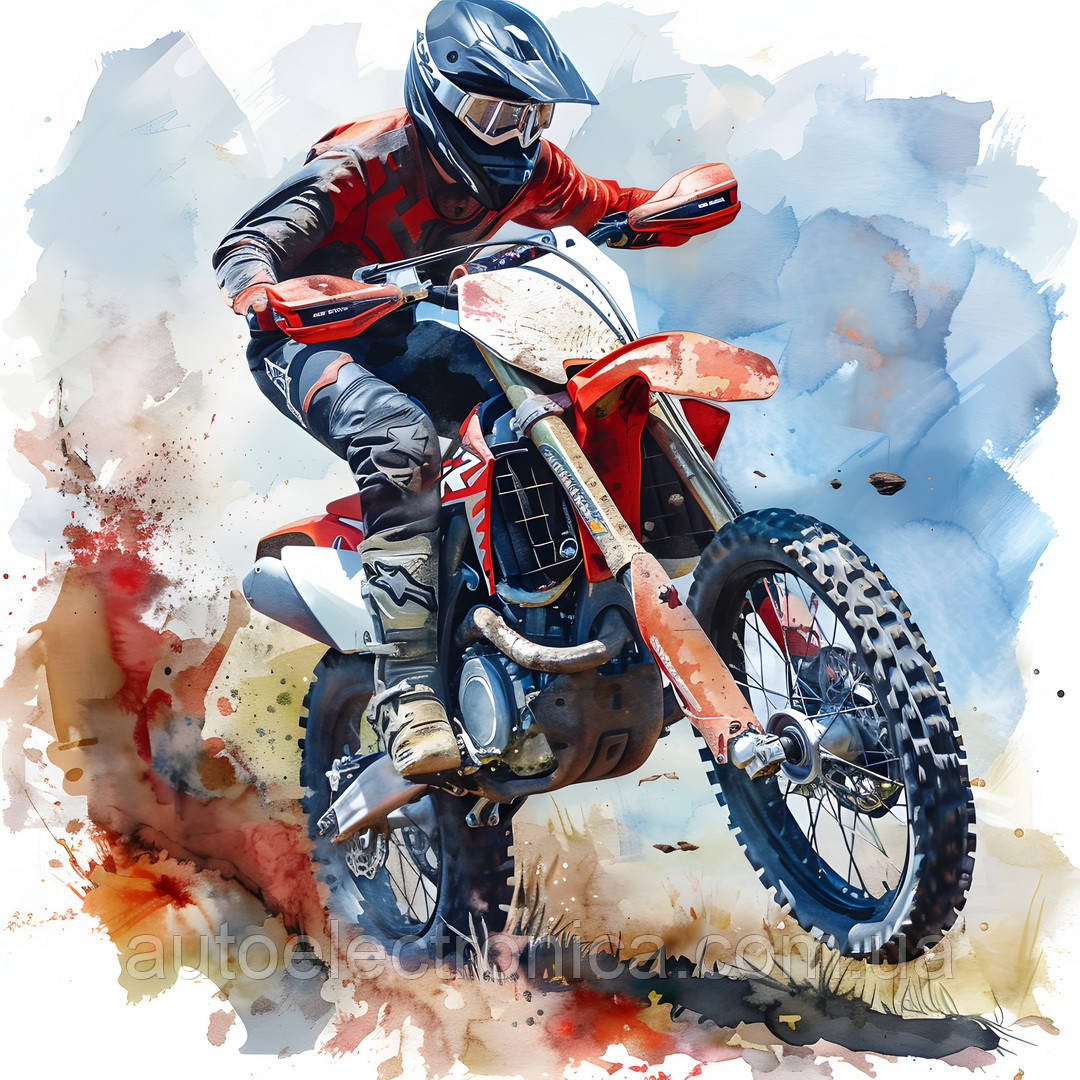 Картина на холсте "Motocross"