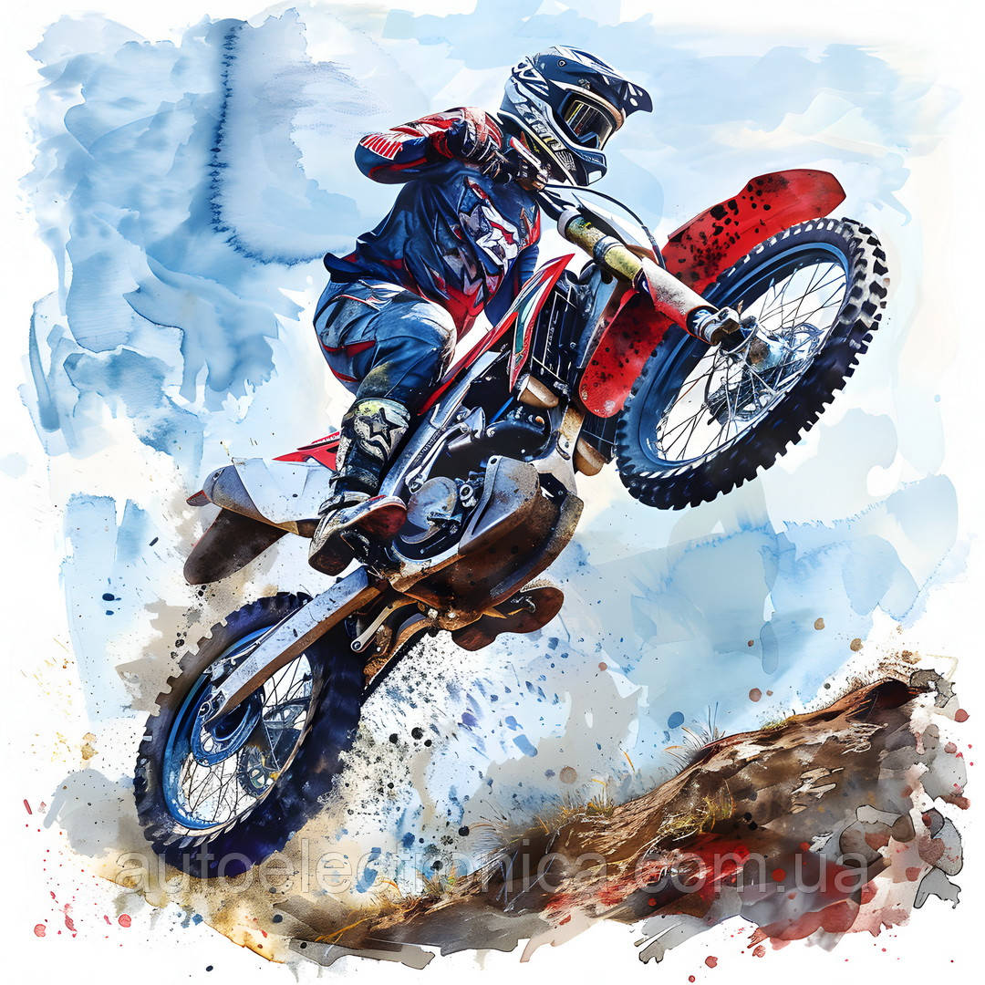 Картина на холсте "Motocross"