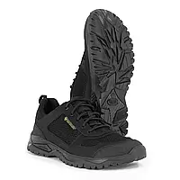 Кросівки для військовослужбовців Patriot чорні нубукові на шнурівці, Взуття весняне повітропроникне int